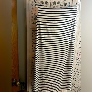 Blue and white NWT Maxi skirt XL